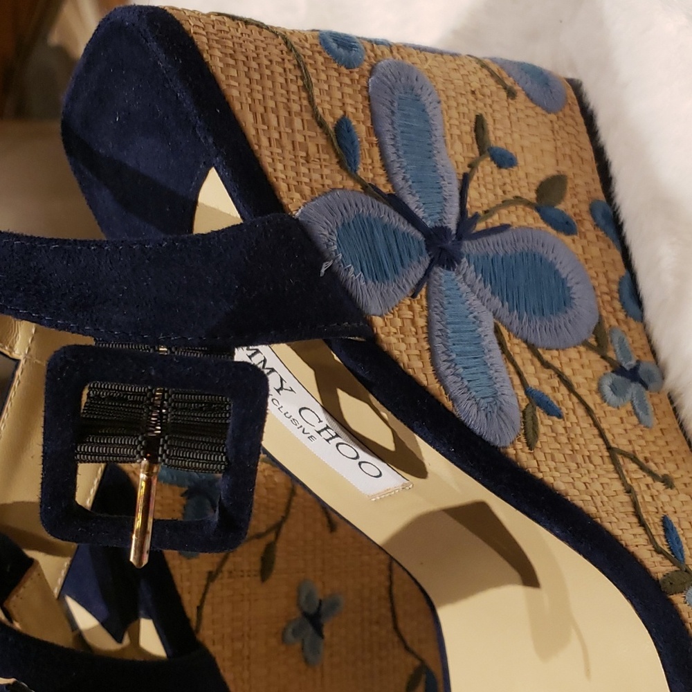 Jimmy Choo 40 wedges espedrile new with flowers design. - Picture 2 of 11